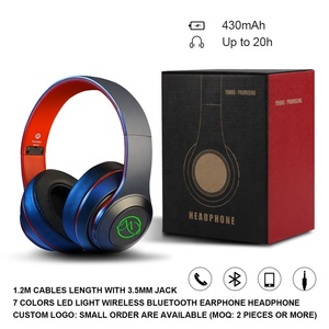 BH10 New Fashion CE BQB FCC Noise Cancelling Wireless Headset LED Light <strong>Bluetooth</strong> Headphones Build in <strong>Microphone</strong> for Gaming - Product Image 6