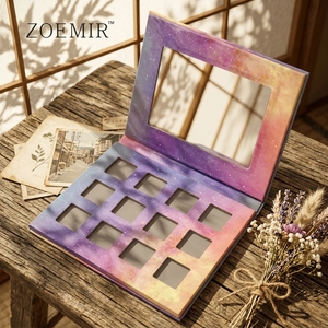 Paleta de <span class=keywords><strong>Sombras</strong></span> de Ojos Recargable de Cartón con Etiqueta Privada, Caja de <span class=keywords><strong>Sombras</strong></span> de Ojos de Papel, Estuche de Maquillaje para Rubor, para Cosméticos, 12 Colores - Product Image 3