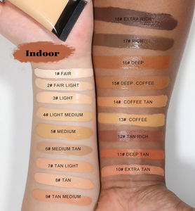 Новейший Макияж лица матовый светящийся веганский Жидкий Макияж идеальный натуральный консилер увлажняющая шелковистая Жидкая основа - Product Image 5