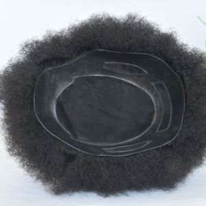 Perruque afro bouclée explosive en PU MONO 4mm 6mm, <span class=keywords><strong>modèle</strong></span> 03, 10x8 pouces, entièrement tissée à la main, logo personnalisé - Product Image 1