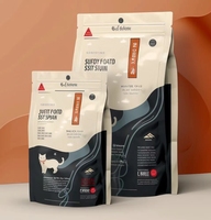 Pochettes à soufflet personnalisées à fond carré et fermeture éclair, imprimées sur mesure, de qualité alimentaire et recyclables, pour l'emballage de gelée, salades, sushis et lait