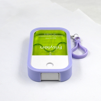 Logo personnalisé 38ml 45ml voyage format poche alcool désinfectant pour les mains rechargeable en plastique carte de crédit silicone porte-clés voyage bureau