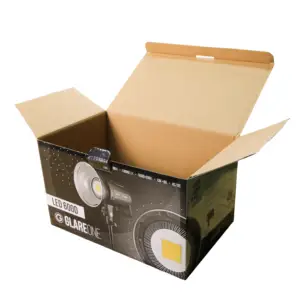 Scatola di imballaggio per lampada da tavolo ondulata dal Design personalizzato ecologico scatola postale in carta colorata