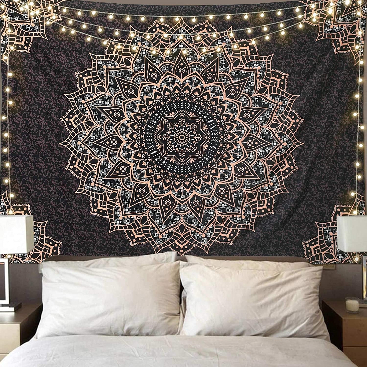 Wholesale Custom Digital Printed Polyester Boho Bohemian Mandala Indian Hippie Wall Hanging Tapestry for Home Decor