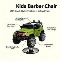 Meubles de salon pour enfants de haute qualité en gros, voiture pour enfants pour salon de coiffure, chaise de coiffure pour salon de coiffure