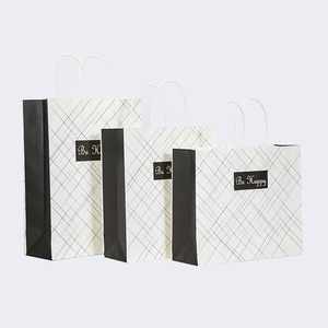 Bolsas de Papel Kraft Blancas con Fondo Plano Diagonal, Personalizadas con Logotipo, para Regalos, Venta al Por Mayor - Product Image 5