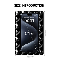 Protecteur d'écran en TPU anti-espionnage 18*12 cm, films hydrogel pour la série iPhone
