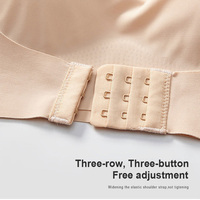 Soutiens-gorge sans armatures, sans coutures, confortables, push-up, à fermeture avant, couvrance totale, pour une meilleure posture