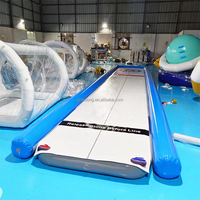 Plancher de patinoire exprès gonflable de curling de jeu extérieur d'enfants avec des ensembles de curling