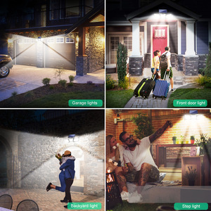 Extérieur étanche IP65 3 tête détecteur de mouvement 265 led haute lumen cour solaire <span class=keywords><strong>applique</strong></span> murale pour garage jardin paysage patio - Product Image 3