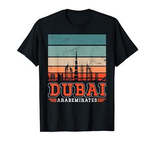 Chất Lượng Cao Bán Buôn Biểu Tượng Tùy Chỉnh Vòng Thanh Lịch Vui Đường Chân Trời Dubai Ả Rập Ả Rập Người Đàn Ông Đào Tạo 100% Cotton Quần Áo T-Shirt - Product Image 3
