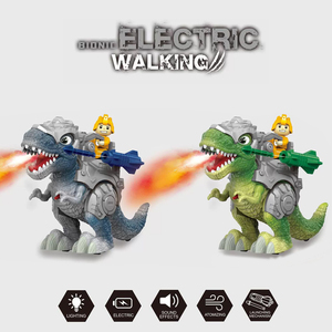 Juguete de Dinosaurio Eléctrico Mecánico con Función de Pulverización, Caminata, Sonido de Rugido, Efecto de Luz, Juego de Disparos, Juguete de Animal para Niños - Product Image 1