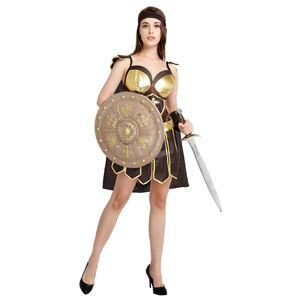 <span class=keywords><strong>Disfraz</strong></span> de Gladiador Guerrero Romano Griego Antiguo para Adultos de Halloween, Falda de Cuero Sexy, Disfraces de Caballero para <span class=keywords><strong>Mujer</strong></span> - Product Image 4
