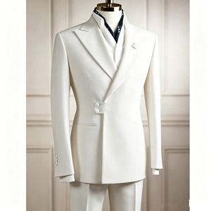 <span class=keywords><strong>Eleganti</strong></span> Completi da Uomo con Risvolto a Punta, Vestibilità Slim, Lunghezza Regolare, Abiti Formali da Ufficio in 2 Pezzi, Giacca e Pantaloni, Abbigliamento Maschile, Costume Homme - Product Image 6