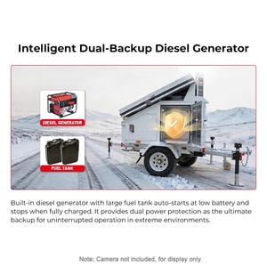 Generador Diésel BIGLUX de <span class=keywords><strong>3kW</strong></span> para Torre de CCTV Solar con 5 Paneles de 450W y Batería de Respaldo para Monitoreo Remoto de Sitios - Product Image 2