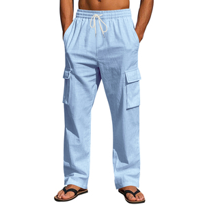 Salopettes <span class=keywords><strong>Homme</strong></span> les Plus Vendues : Amples, Décontractées, Légères et Respirantes – Pantalons <span class=keywords><strong>en</strong></span> <span class=keywords><strong>Lin</strong></span> pour <span class=keywords><strong>Homme</strong></span> - Product Image 2