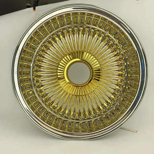 Nuevas Llantas de Acero Dorado Forjado Estilo Vintage de 15-22 Pulgadas 7x8 18x8 20x8 con Diseño de Radios Intrincado para Modificaciones de Autos Clásicos Lowrider - Product Image 2