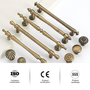 Латунная накатанная ручка в европейском американском стиле - Product Image 1