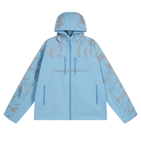 Veste de sport pour homme OEM en cuir avec impression en relief, séchage rapide, décontractée, élégante, mode streetwear, marque Europe & États-Unis
