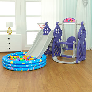 ชุดของเล่นพลาสติก Lldpe สำหรับ<span class=keywords><strong>เด็ก</strong></span>แบบ3-in-1พร้อมสไลด์และชิงช้าสำหรับโรงเรียนอนุบาลและสวนดีไซน์ใหม่ - Product Image 4