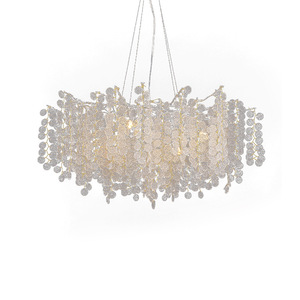 Modern Luxury Crystal Chandelier Aluminium Branch <strong>Bracket</strong> Living Room Pendant Lamp Dining Room Villa <strong>Ceiling</strong> Hanging <strong>Lights</strong> - Product Image 6