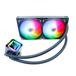OEM tùy chỉnh RGB Quạt làm mát argb Đồng nhiệt spreader cho <span class=keywords><strong>PC</strong></span> chơi Game Máy tính để bàn CPU làm mát chất lỏng tản nhiệt 12V PWM điều khiển tốc độ - Product Image 1