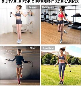 Cuerda de saltar ZJFIT, cuerdas de saltar ponderadas inalámbricas, peso para ejercicio aeróbico para quemar grasa, cuerda de saltar inalámbrica ajustable - Product Image 4