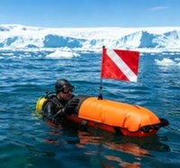 Flotteur de plongée professionnel gonflable KEEP DIVING en PVC avec drapeau de sécurité réglable de 35 à 39 pouces pour la navigation de plaisance et la plongée