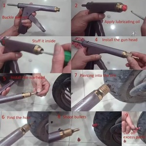 <span class=keywords><strong>Kit</strong></span> de Herramientas para Reparación de Neumáticos de Motocicleta, Pistola de Reparación de Pinchazos de Neumáticos al Vacío - Product Image 6