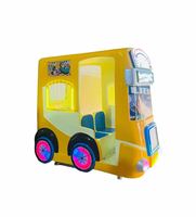 Manège pour enfants Bus de dessin animé à monnayeur, machine à bascule pour enfants à une ou deux places pour supermarché