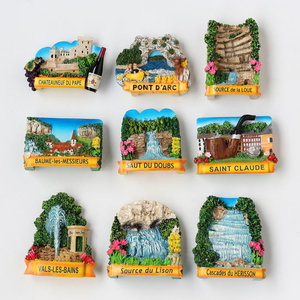 Paires célèbres moules en résine de forme personnalisée aimants pour réfrigérateur Chine usine aimants pour réfrigérateur faits à la main pour souvenirs cadeaux - Product Image 6