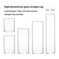 Le Pin – Gobelet en verre borosilicate soufflé à la main, résistant à la chaleur et aux explosions, tasse moderne réutilisable, compatible lave-vaisselle et micro-ondes