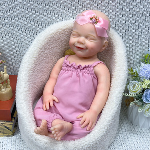 18 inch hairless simulation baby <b>doll</b> with soft and solid <b>silicone</b> <b>reborn</b> <b>doll</b> suitable for children to play with - Product Image 3