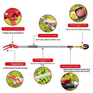 <span class=keywords><strong>Cueilleur</strong></span> <span class=keywords><strong>de</strong></span> <span class=keywords><strong>fruits</strong></span> et légumes en aluminium pour haute altitude, industriel/DIY, à trois griffes, avec perche télescopique, accessoires <span class=keywords><strong>de</strong></span> jardinage pour la cueillette en hauteur, OEM DWD - Product Image 4