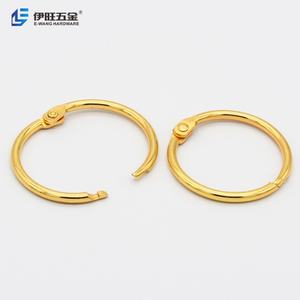 YIWANG 1.2 Inch Gold Metal Loose <b>Leaf</b> <b>Book</b> Rings 32mm Craft Photo DIY Binder Clip Rings - Product Image 2