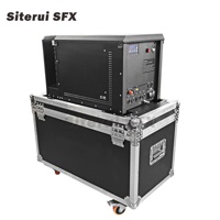 Machine à effets de flamme rotative Siterui SFX 320W 210, construction métallique, contrôle LCD, capacité 10L, flamme jusqu'à 10M, grandes performances