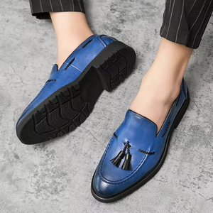 Zapatos Casuales de Vestir al por Mayor, Mocasines Negros de Cuero para Hombre, con Suela Oxford, para Oficina y Negocios - Product Image 6