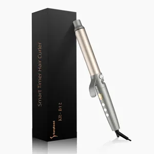 Manufacturer Professional Titanium Ceramic Curly Irons Magic 1.25 Inch Wave Curlers Wand Smart Timer LCD Hair Curling Iron