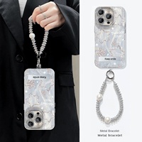Design de luxe étoiles scintillantes pour Apple 16Promax étui de téléphone portable IMD Sense IP15 paillettes trou fin avec lanière incluse