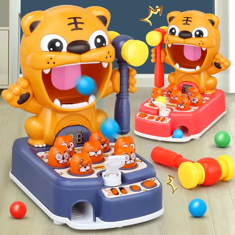 Grande tigre per bambini e topo di terra giocattolo gioco interattivo di apprendimento flipper e percussioni gioco Console di gioco giocattolo