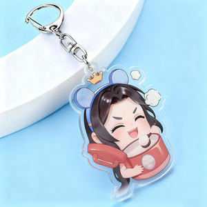 מותאם אישית מודפס קמעות אקריליק שרשרת מפתח אנימה קריקטורה מקשים אקרילית שקוף אפוקסי שקוף אפוקסי - Product Image 2