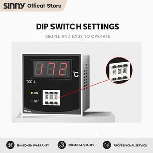 Sinny TCD-S 48*48 Relais ausgang Eingang K Intelligente LED-Digital anzeige Thermostati scher Temperatur regler - Product Image 3