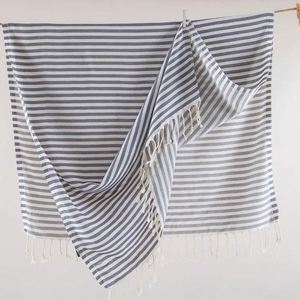Toalla de Playa Turca de Algodón Extra Grande de Secado Rápido, Venta Directa de Fábrica, Regalo para Adultos, Estilo Lujoso a Rayas, 100% Algodón - Product Image 4