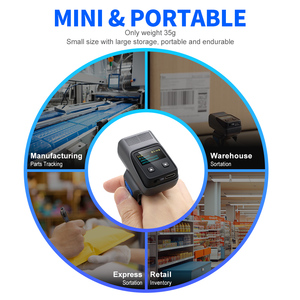 Xincode Ring Barcode Scanners Portatil Qrcode Reader Wireless 2D Scanning Qr Finger Wearable Bar <span class=keywords><strong>Code</strong></span> Scanners GT-S113 - Product Image 2