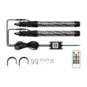 2 Luces LED RGB en Espiral, 10 Velocidades, 300 Patrones, Activadas por <span class=keywords><strong>Sonido</strong></span>, Luces de Persecución para RZR UTV ATV Todoterreno - Product Image 4