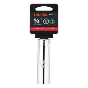 Douille longue BOX 6 5/8 po, 6 points, entraînement 1/2 po, TRUPER - Product Image 2