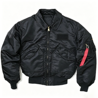 Blouson Bomber d'Hiver pour Homme en Nylon Matelassé, Coupe Droite, avec Patch Personnalisé, Isolé, Coupe-Vent, Vente en Gros, Fermeture Éclair, Manches Utilitaires
