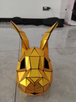 Efun-Costume de cerf doré pour adulte, miroir pour fête d'anniversaire, visage d'elfe, lapin, tête d'éléphant, costume masculin et féminin en verre