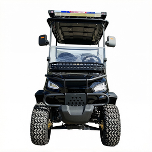 Cuatro Carritos de Golf Negros Clásicos para <span class=keywords><strong>Turismo</strong></span> y Paseos Turísticos, Generación de Energía Solar para Servicios Personalizados y Vehículos de Nueva Energía - Product Image 2