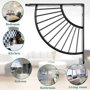 Top Quality Decorative <b>Shelf</b> Bracket Wall Mounted Floating <b>Shelf</b> Heavy Duty Load Capacity for Living Room Kitchen Bedroom Office - Product Image 4